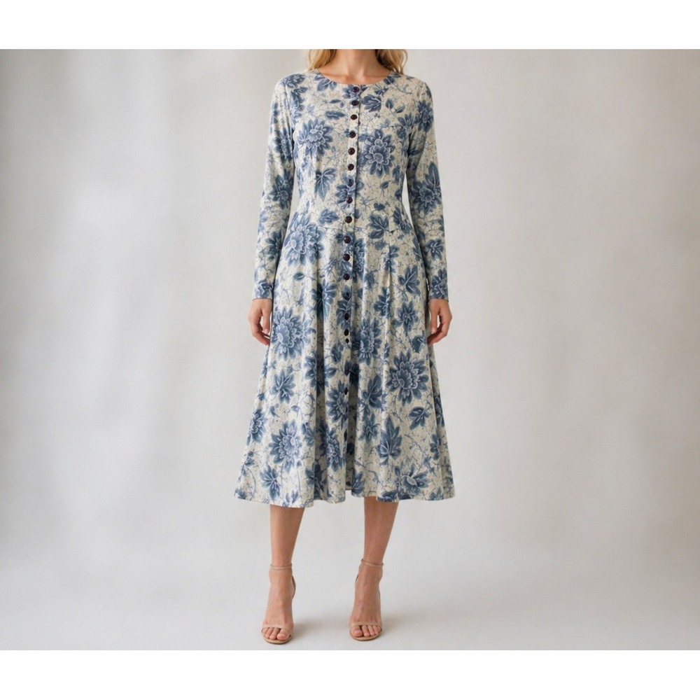 Carole Little for Saint-Tropez West Soft Knit Dress California Cool VTG *SZ Sm.